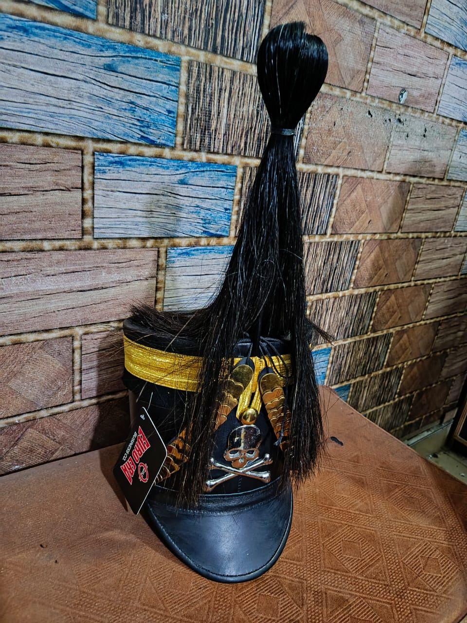 18th Century General Officer Bicorn Hat: Gold Braid, Wool