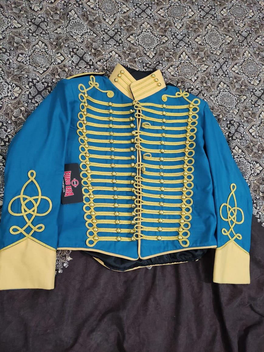 Napoleonic Hussars Wool Tunic Jacket: 18th Century Style