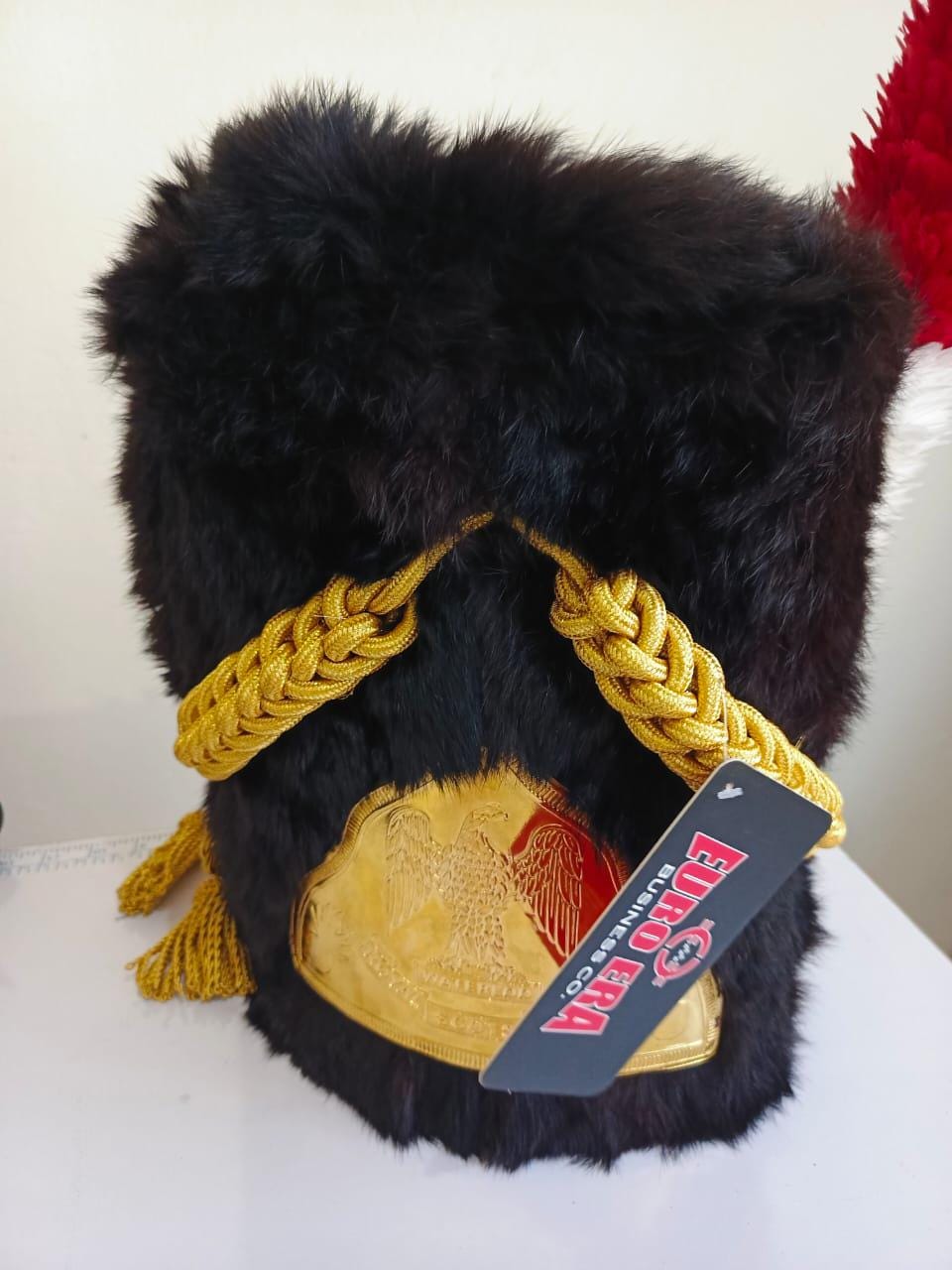 Leather Napoleonic French Imperial Guard Bicorne Hat: Officer Tricorn