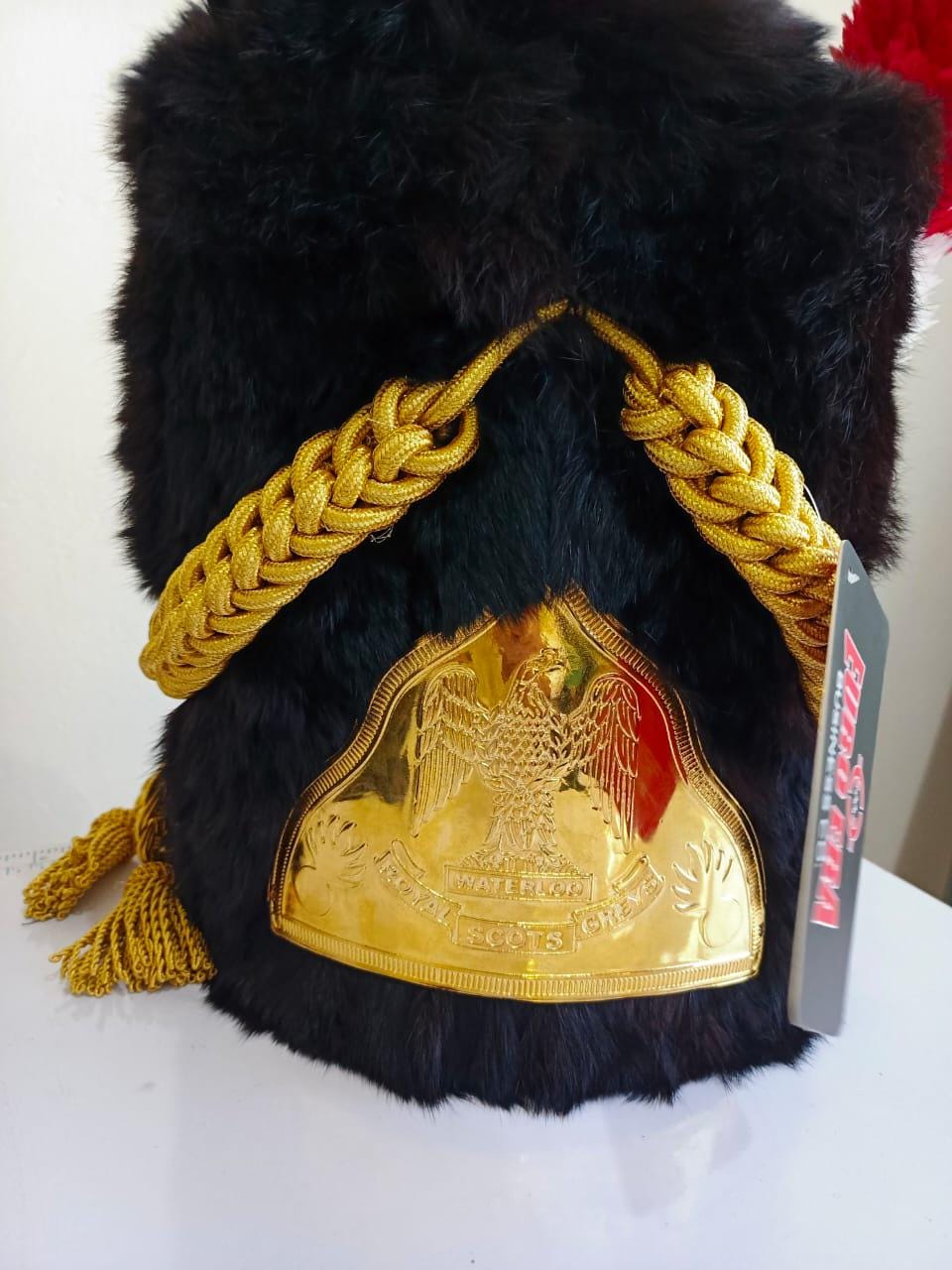 Leather Napoleonic French Imperial Guard Bicorne Hat: Officer Tricorn