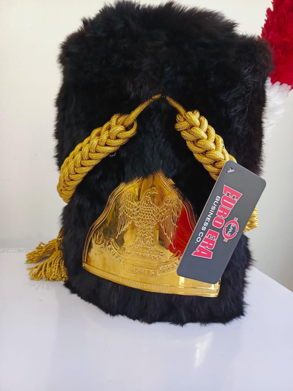 Leather Napoleonic French Imperial Guard Bicorne Hat: Officer Tricorn