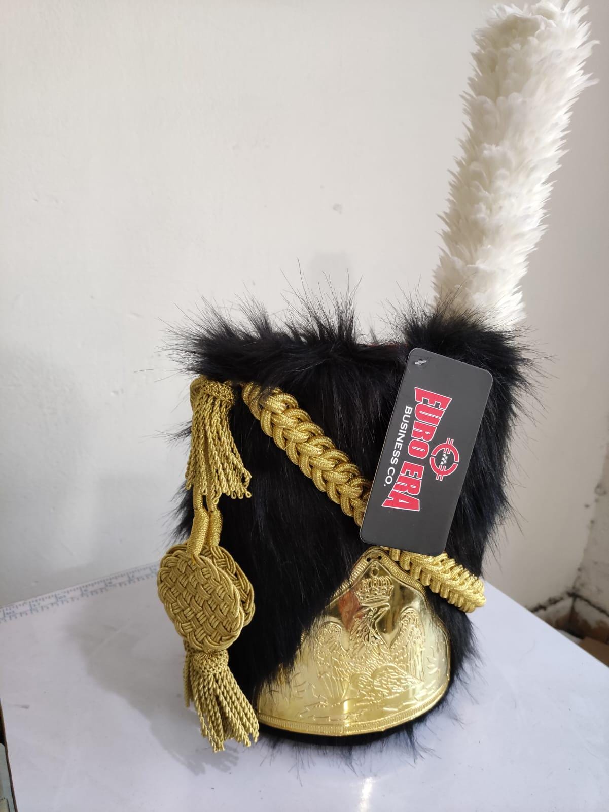 Leather Napoleonic French Imperial Guard Officer Hat