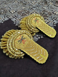 Hand Embroidered Napoleonic French General Officer Epaulette with Billion Wire Fringes