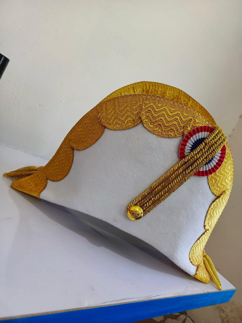 Felted Wool Bicorn Hat: Napoleonic General Officer Style