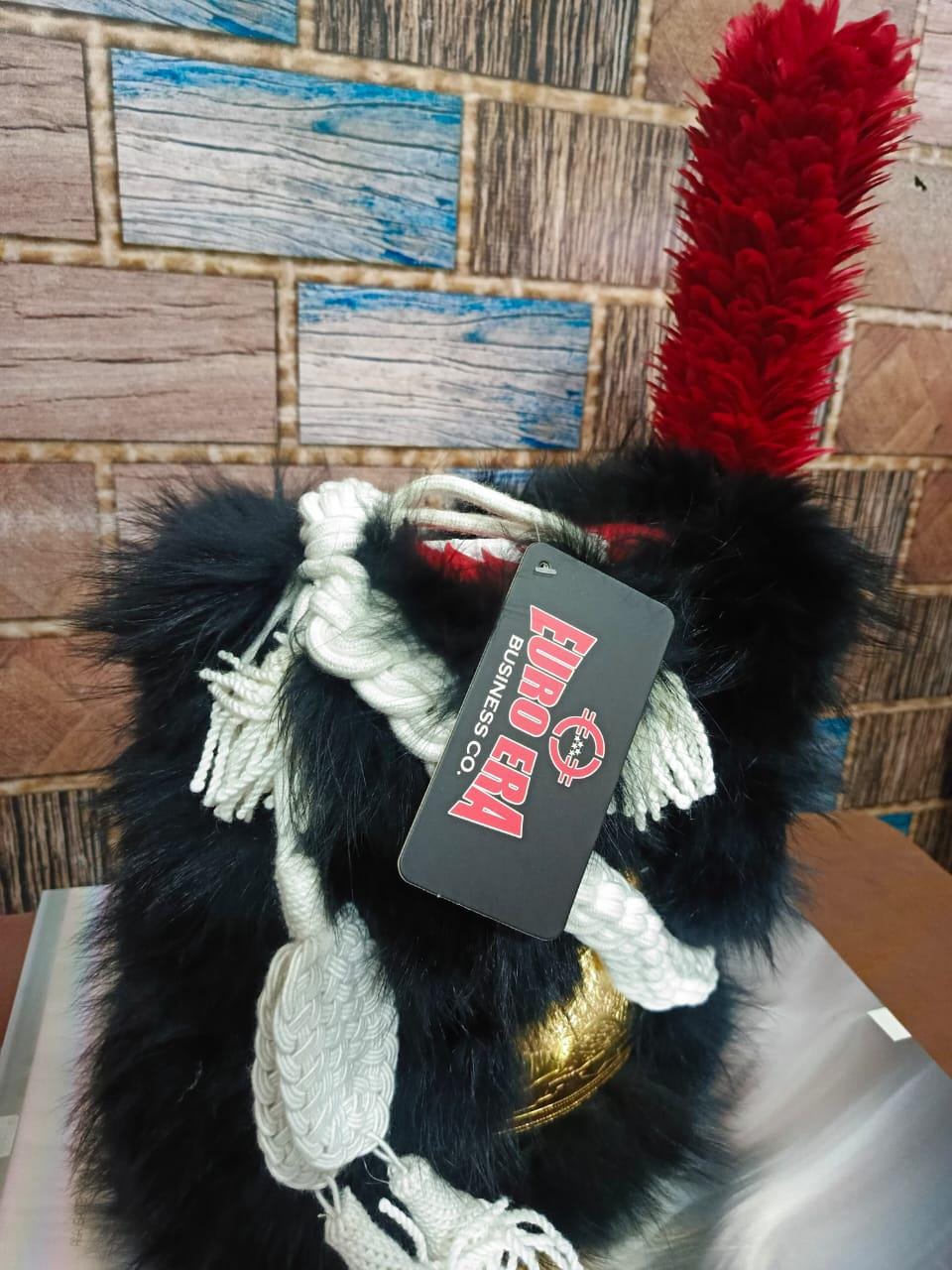 Leather Napoleonic Scots Guards Officer Hat: French Imperial Style