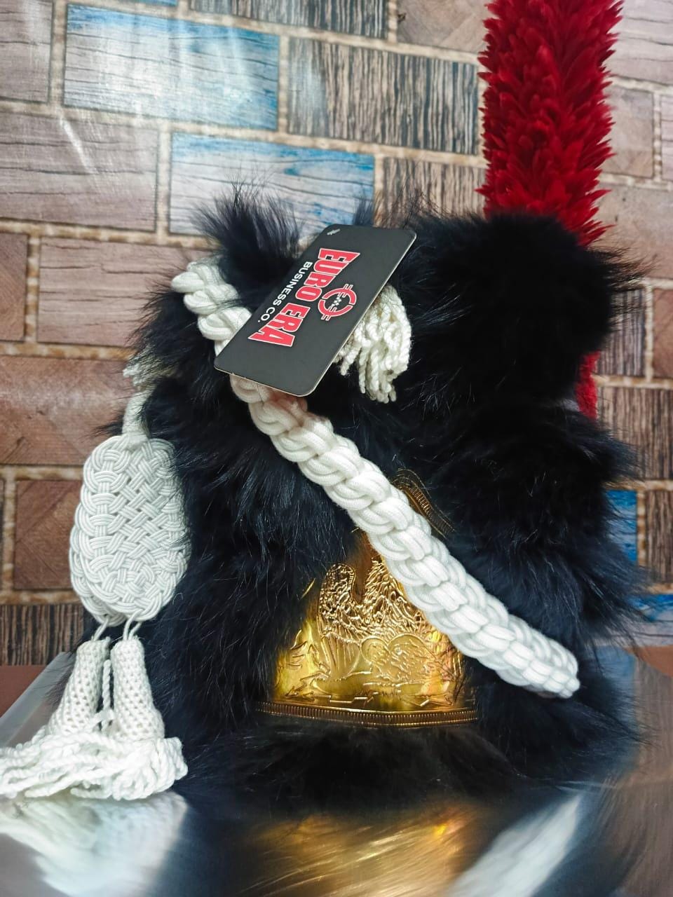 Leather Napoleonic Scots Guards Officer Hat: French Imperial Style