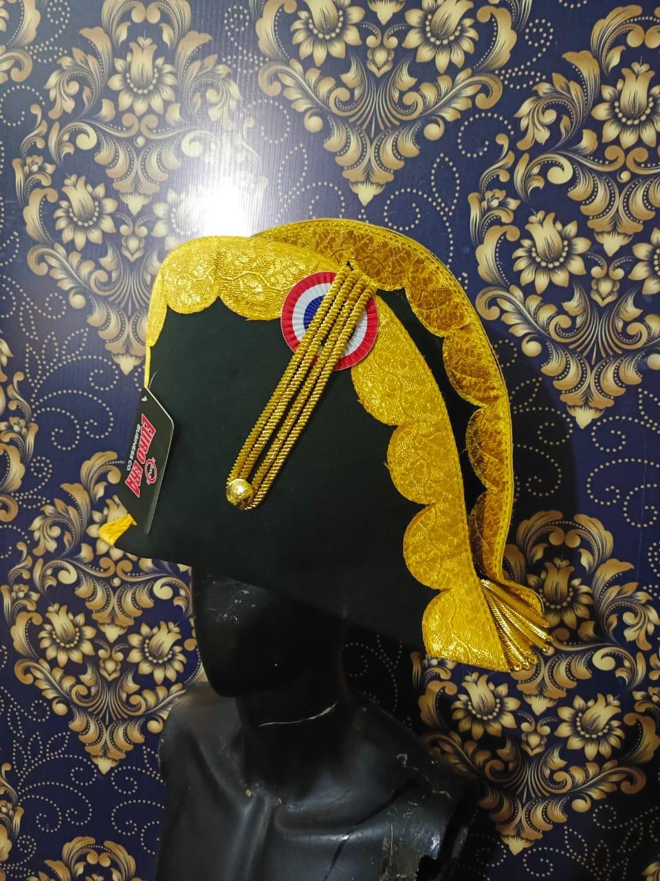 Felted Wool Napoleonic Bicorn Hat: French General Officer Style