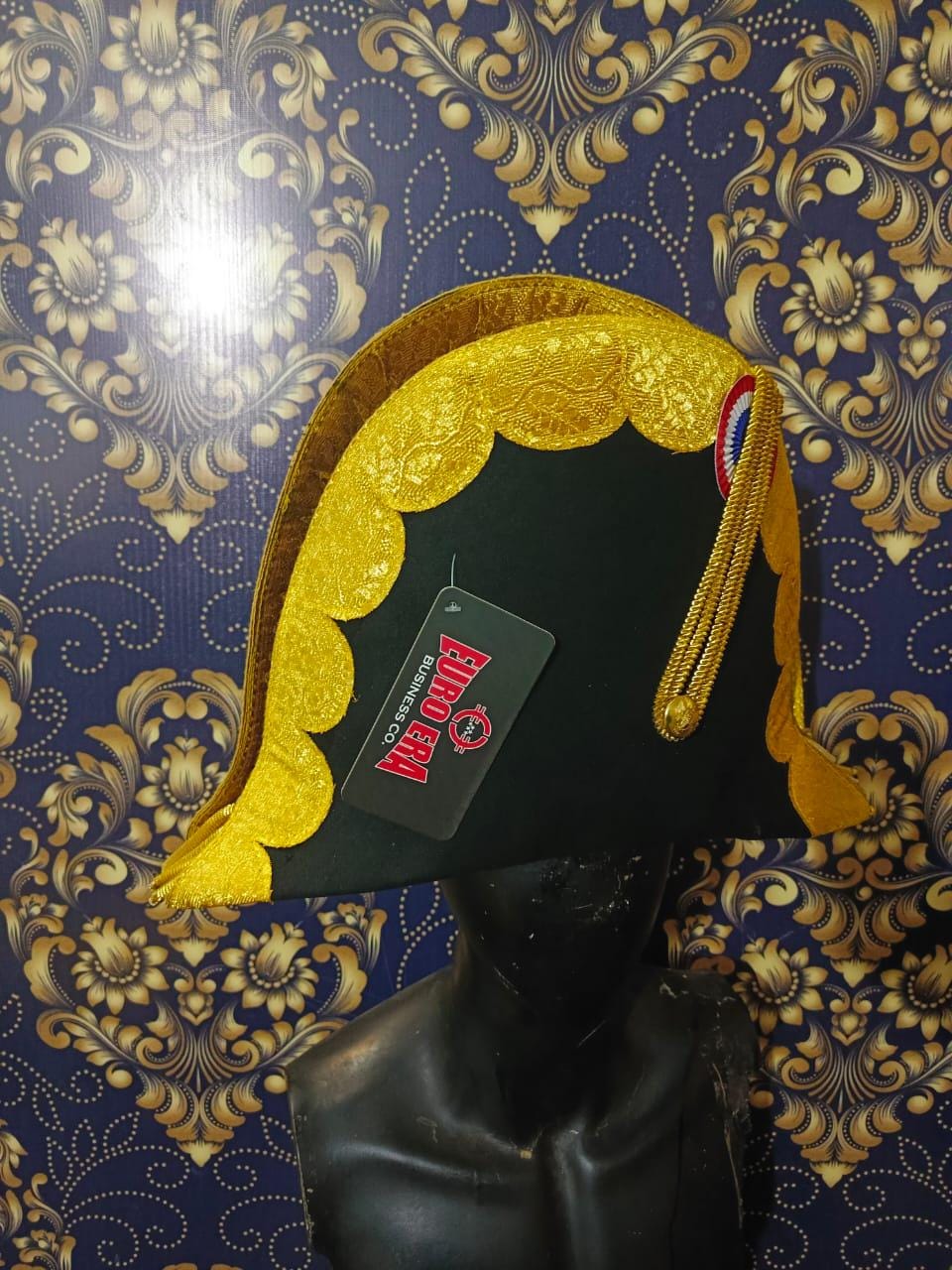 Felted Wool Napoleonic Bicorn Hat: French General Officer Style