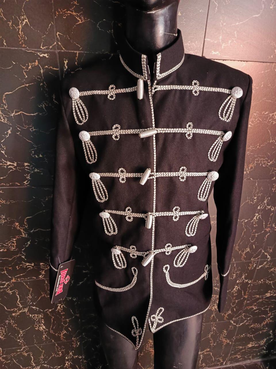 Prussian Hussars Wool Tunic: Napoleonic Era Officer Jacket