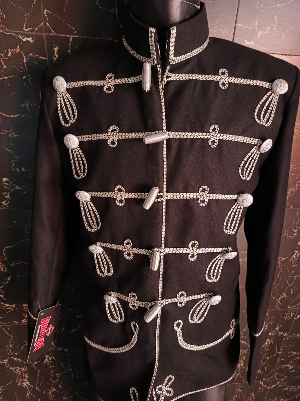 Prussian Hussars Wool Tunic: Napoleonic Era Officer Jacket