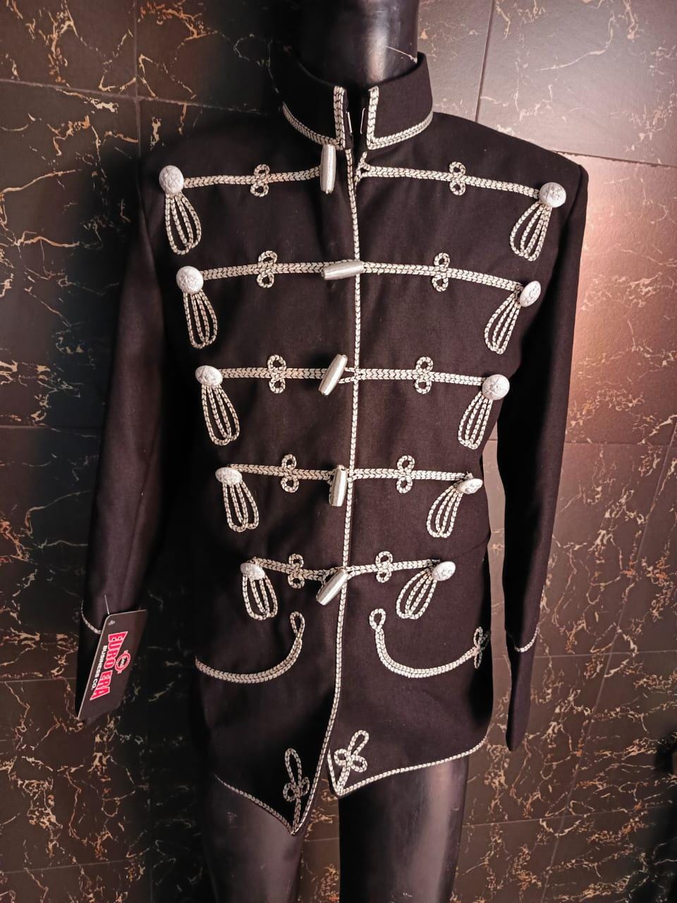 Prussian Hussars Wool Tunic: Napoleonic Era Officer Jacket