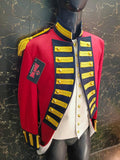 Napoleonic Foot Officer Tailcoat & Waistcoat: Military Steampunk Uniform
