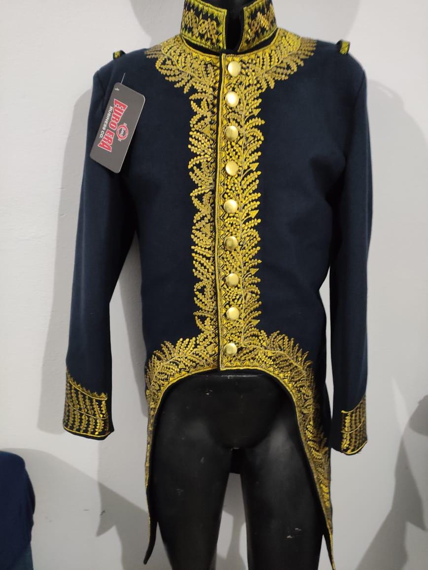 Napoleonic General of Division Wool Frock Coat: 1st Empire Military Tailcoat