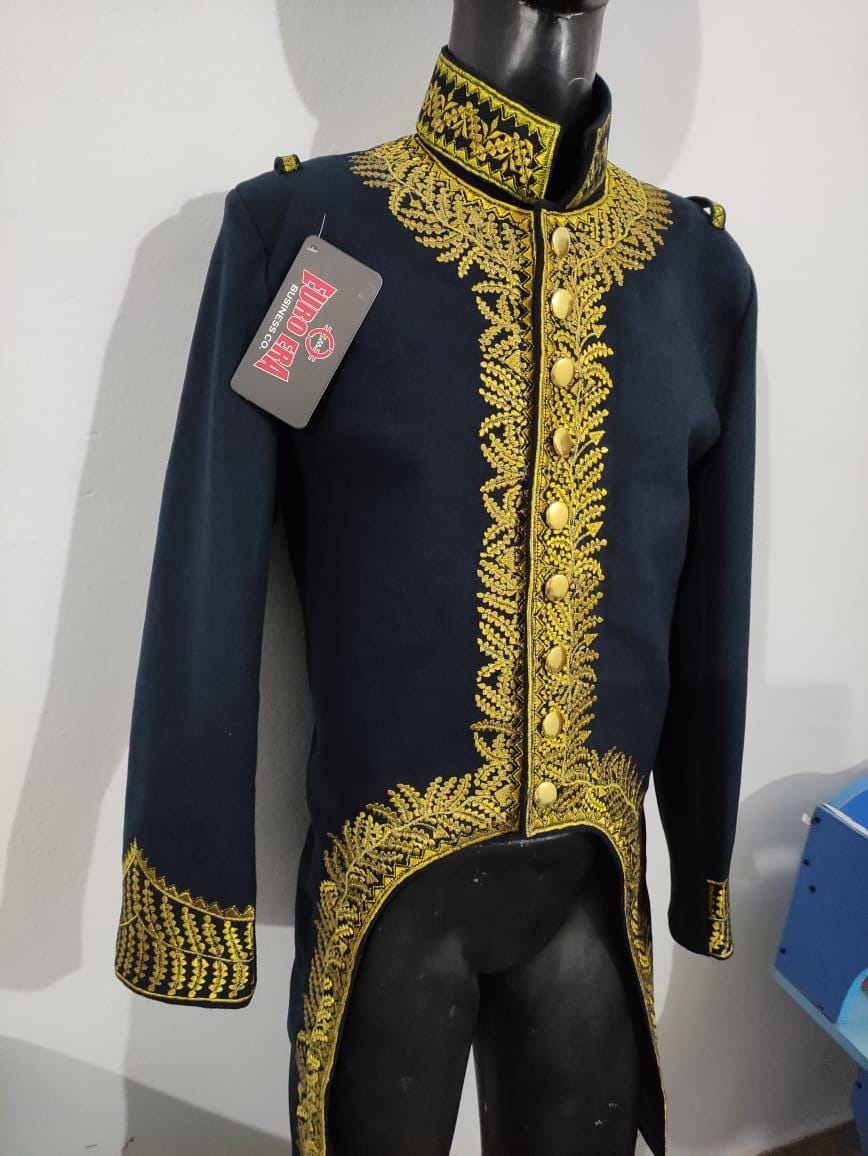 Napoleonic General of Division Wool Frock Coat: 1st Empire Military Tailcoat