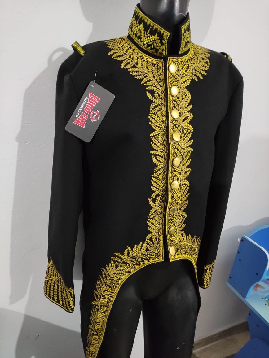 Napoleonic General of Division Wool Tailcoat: 1st Empire Military Uniform