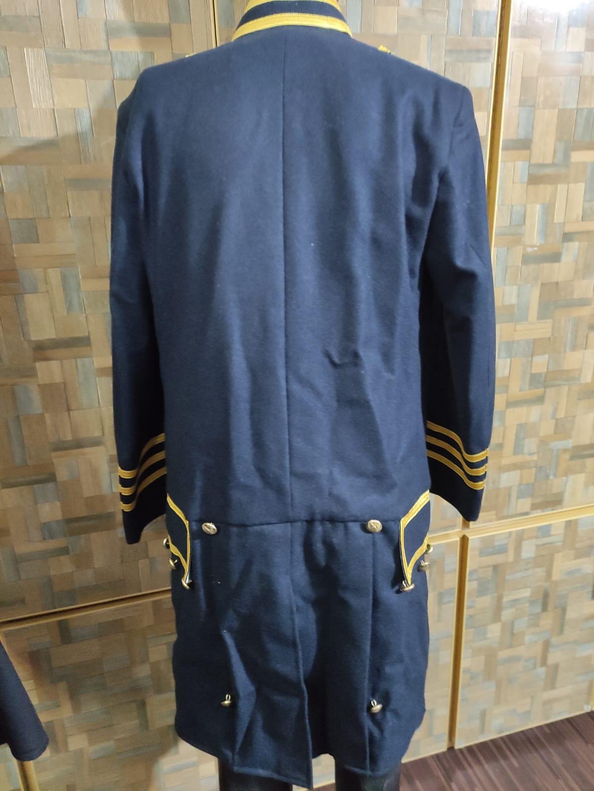 Civil War Style USMC Officer Frock Coat: Navy Blue Military Jacket