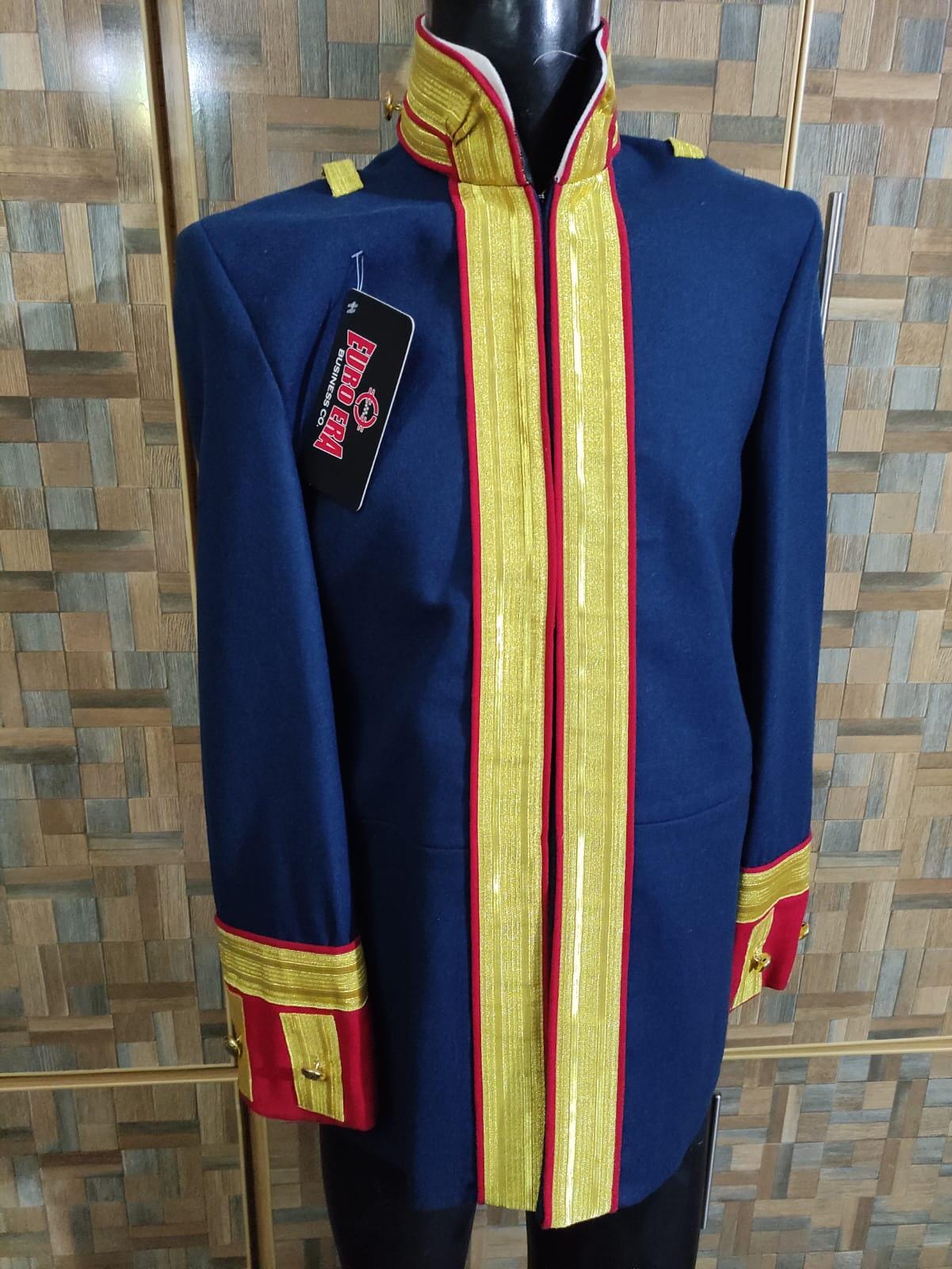 Steampunk Parade Officer Coat: Military Style Ceremonial Jacket