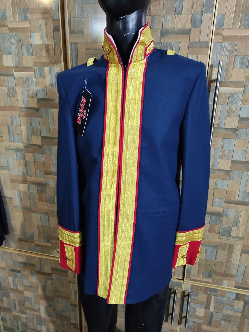 Steampunk Parade Officer Coat: Military Style Ceremonial Jacket