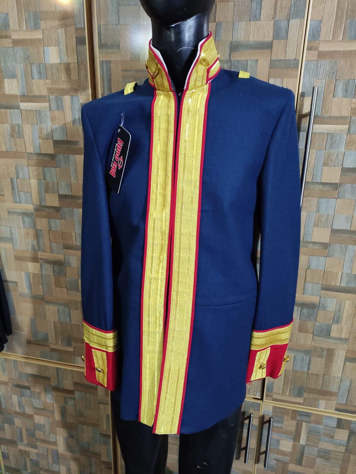 Steampunk Parade Officer Coat: Military Style Ceremonial Jacket