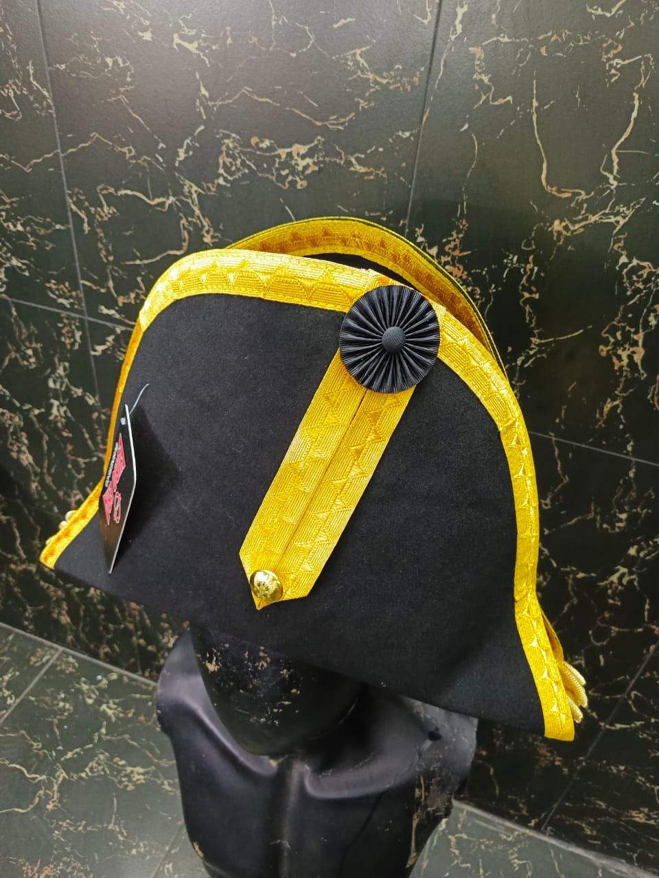 Felted Wool Bicorn Hat: Napoleonic, Pirate, British Officer Style