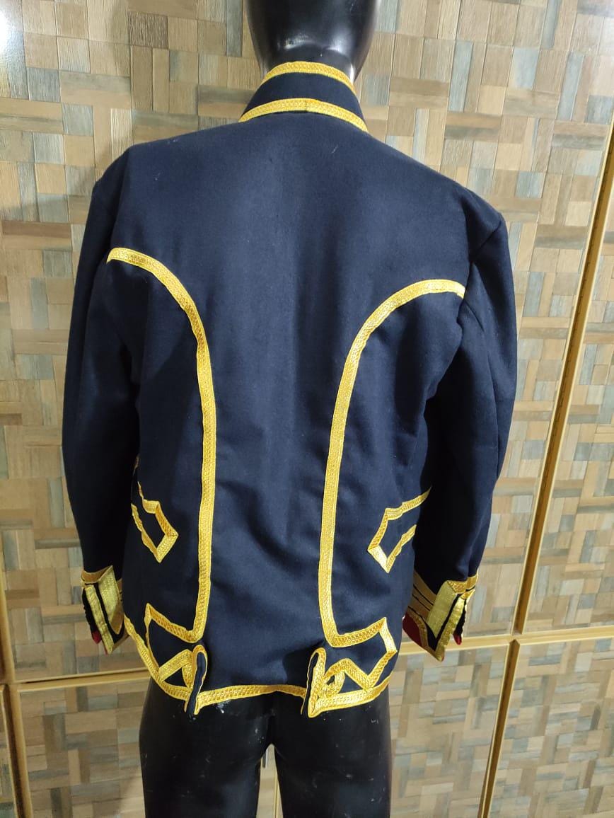 Napoleonic Hussars Wool Tunic Jacket: French Horse Hunter Guards Officer