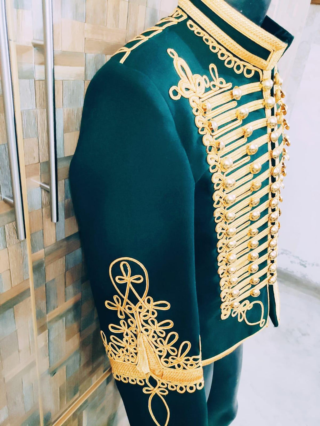 Napoleonic Hussars Wool Jacket: 11th Hussars Officer Style