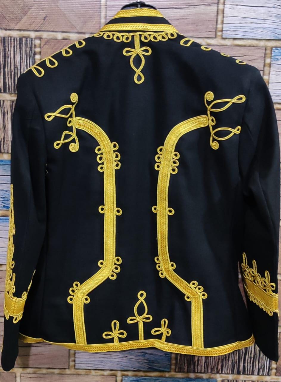 Napoleonic 11th Hussars Wool Tunic: Adam Ant Style Jacket