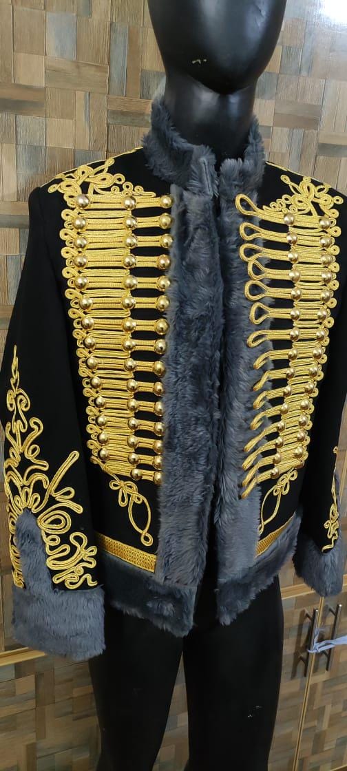 Napoleonic Hussars Wool Pelisse: 11th Hussars Officer Style