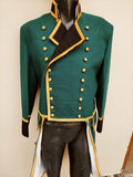 Napoleonic Naval Admiral Wool Frock Coat: Military Regency Tailcoat