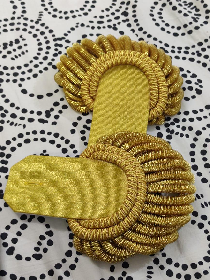 Napoleonic General Officer Epaulette: Gold Fringe, 18th Century Military