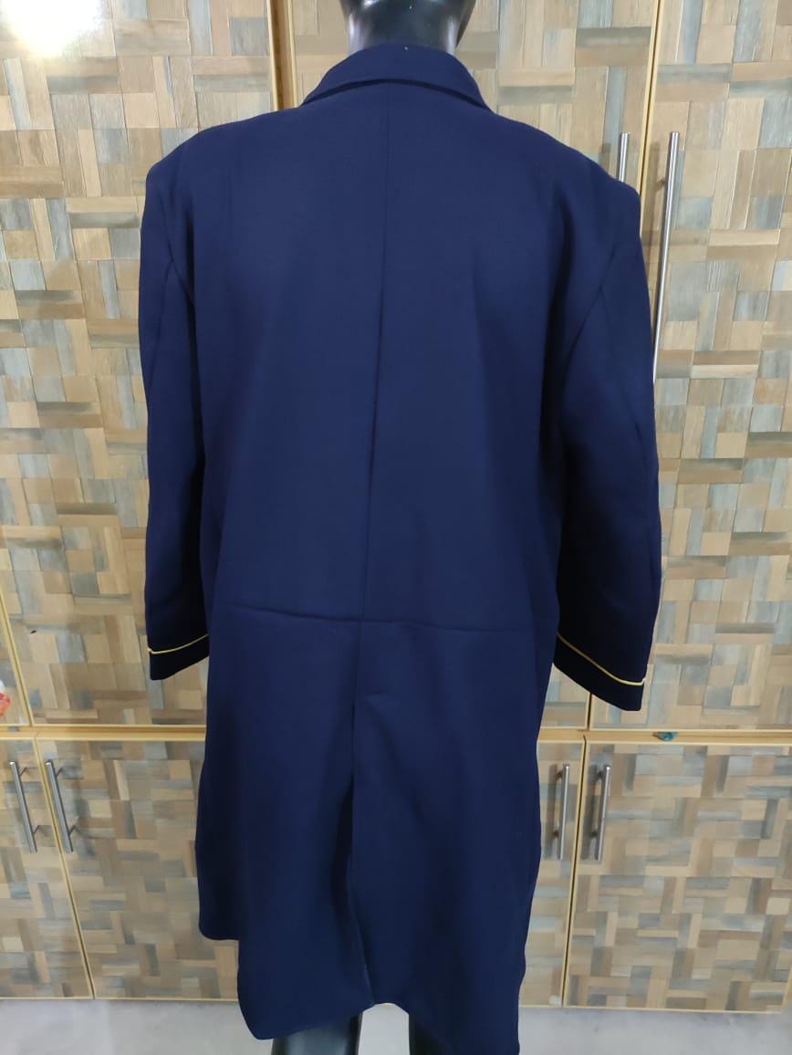 Civil War US Navy Captain Frock Coat: Double Breasted Wool Officer Jacket