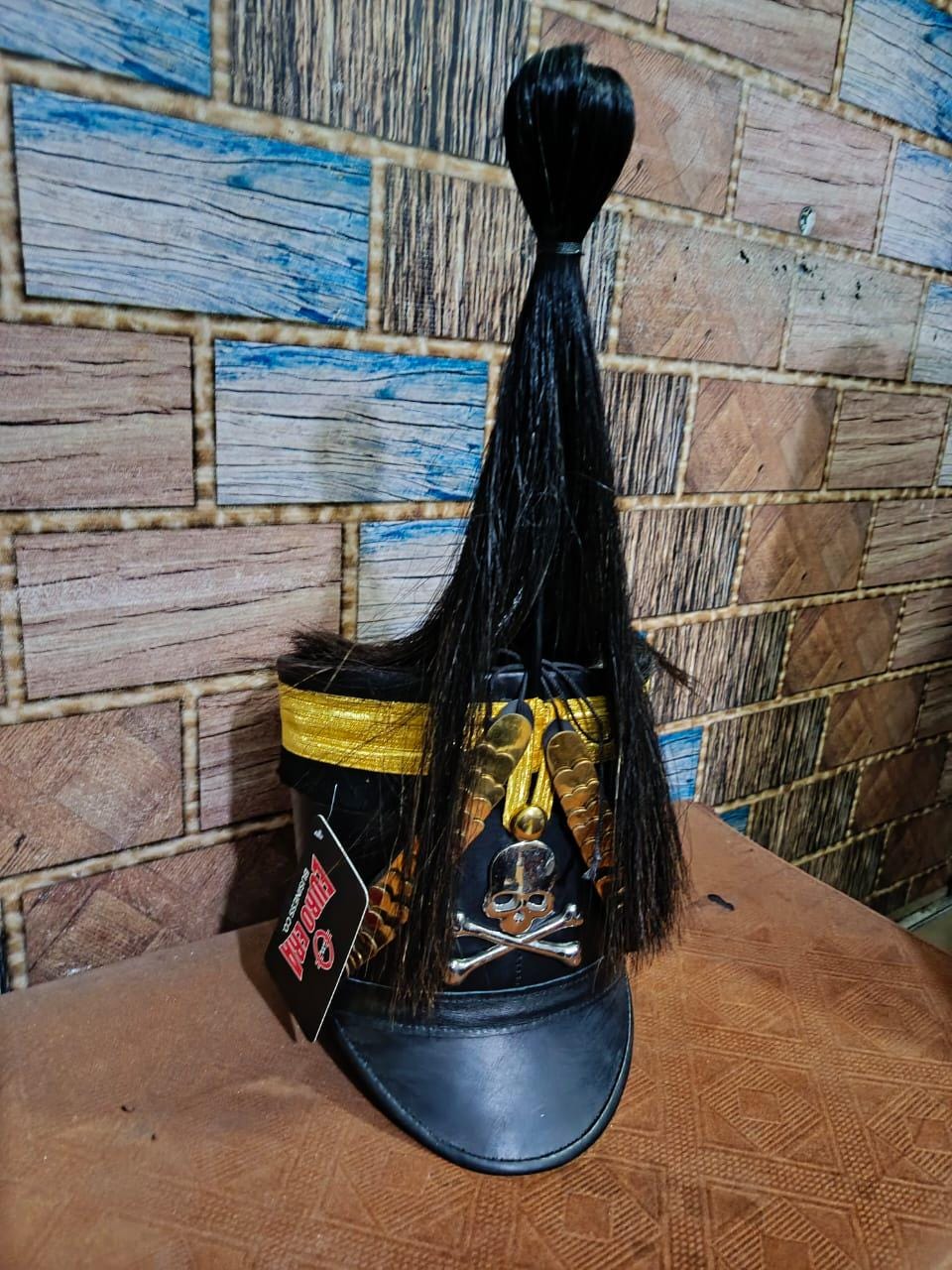 18th Century General Officer Bicorn Hat: Gold Braid, Wool