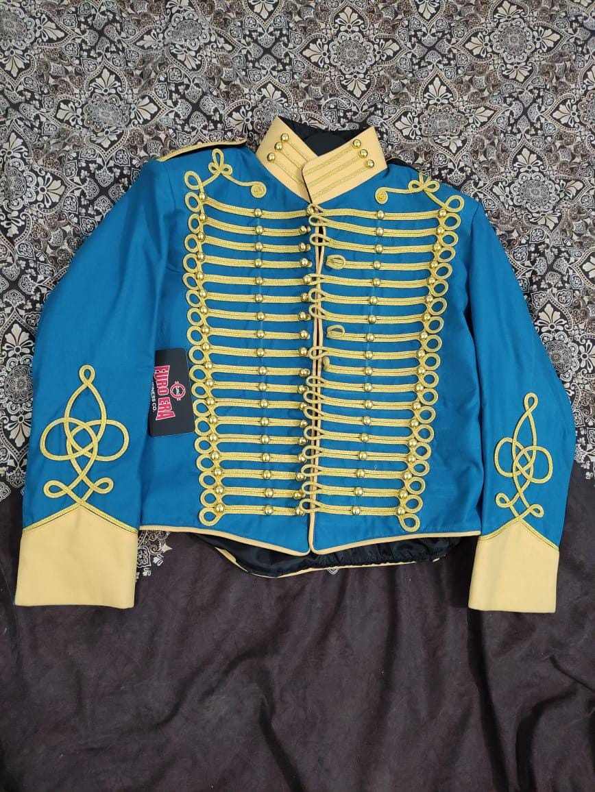 Napoleonic Hussars Wool Tunic Jacket: 18th Century Style