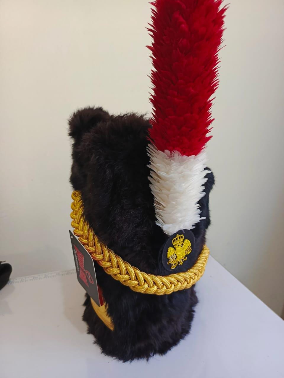 Leather Napoleonic French Imperial Guard Bicorne Hat: Officer Tricorn