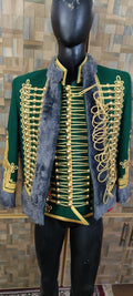 Napoleonic Hussars Wool Pelisse Jacket: Lieutenant of the Guard Tunic
