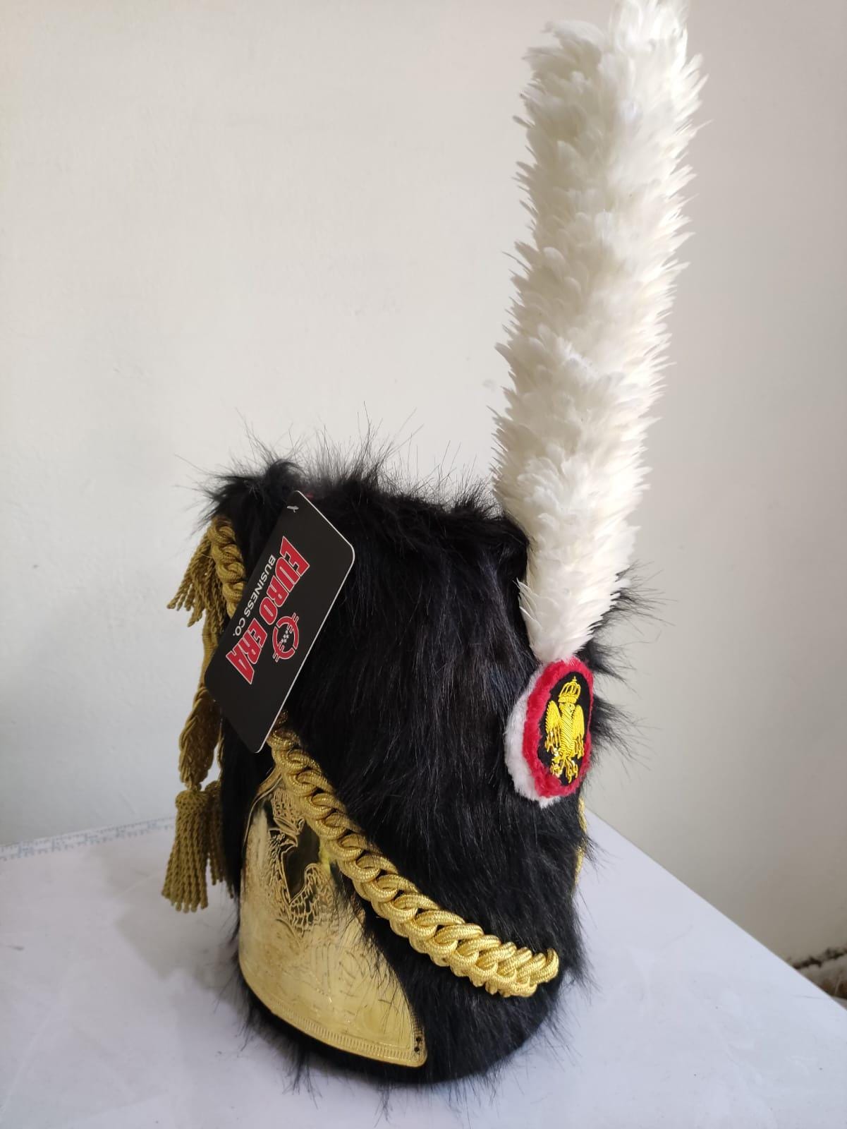 Leather Napoleonic French Imperial Guard Officer Hat