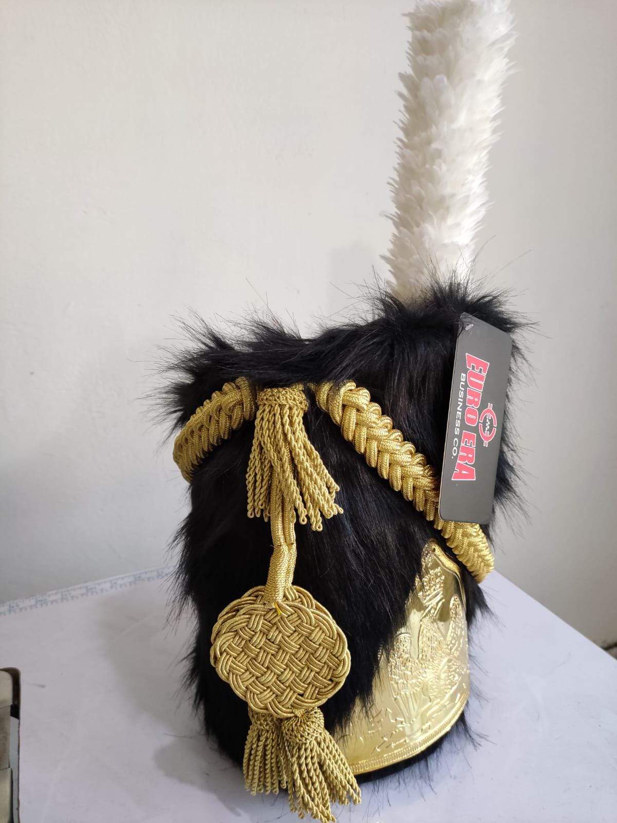 Leather Napoleonic French Imperial Guard Officer Hat