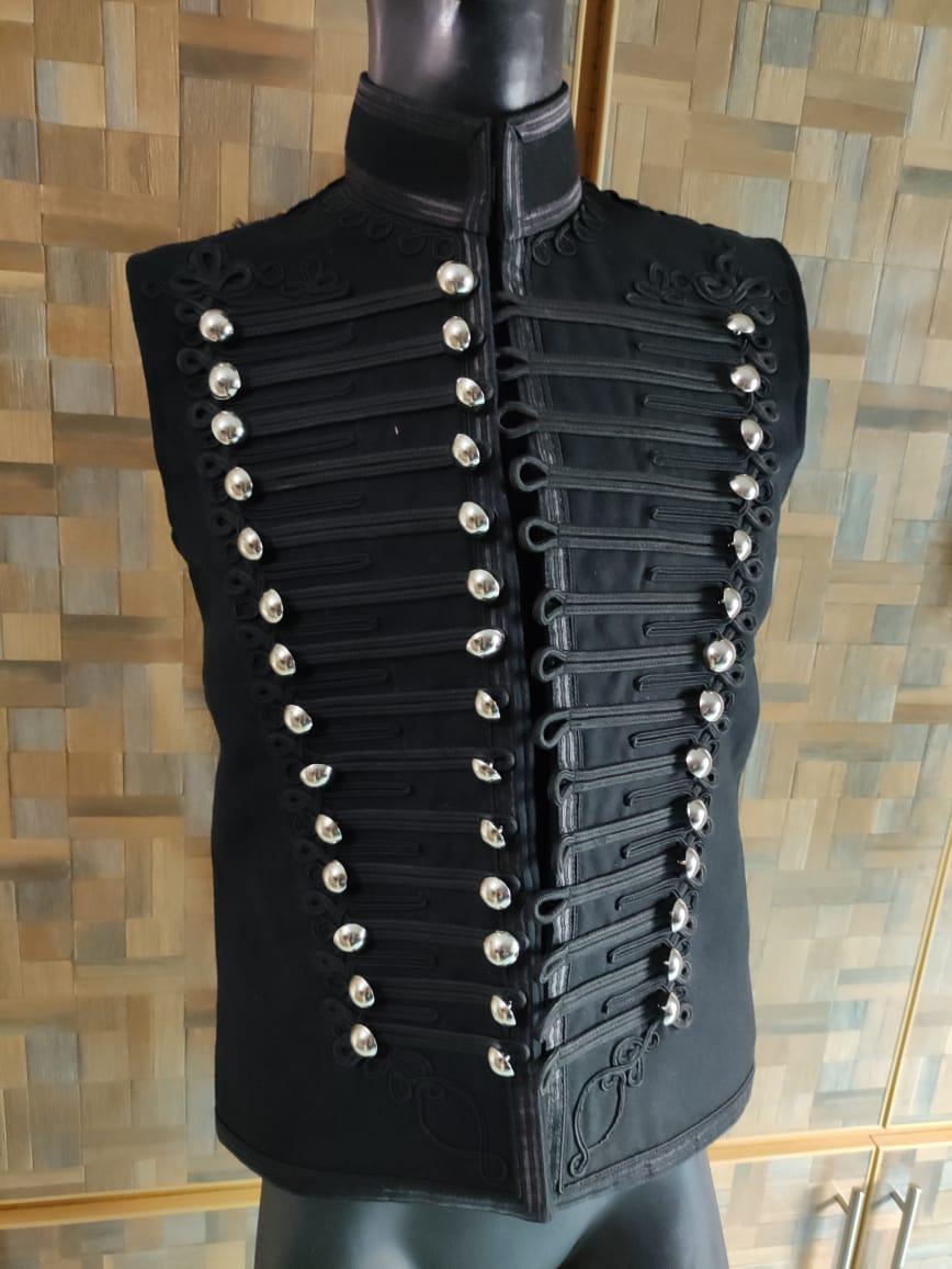 Adam Ant Style Hussars Waistcoat: Military Steampunk Vest, Gothic Costume