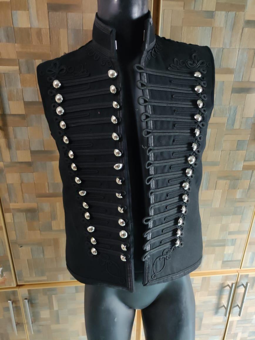 Adam Ant Style Hussars Waistcoat: Military Steampunk Vest, Gothic Costume