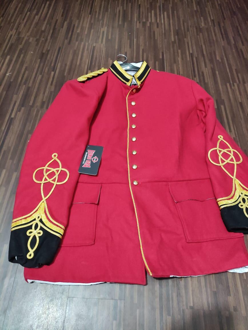 1879 British Empire Anglu Zulu War Officer Tunic: Vintage Military Uniform