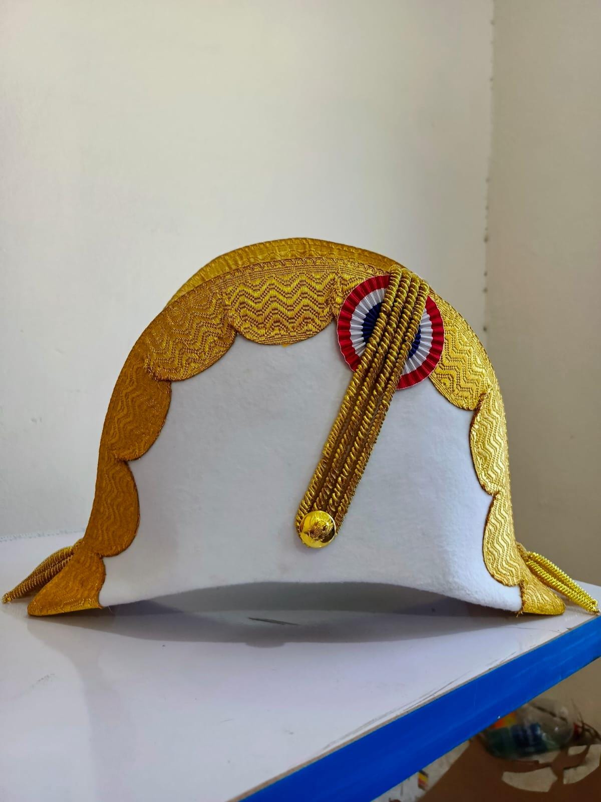 Felted Wool Bicorn Hat: Napoleonic General Officer Style