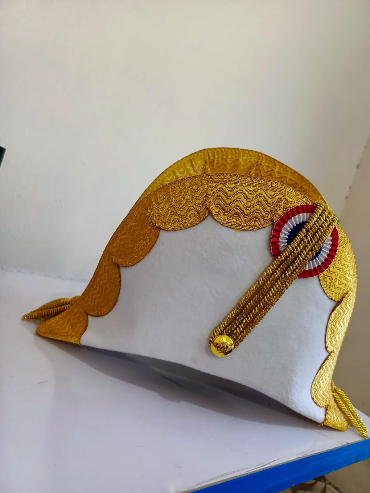 Felted Wool Bicorn Hat: Napoleonic General Officer Style