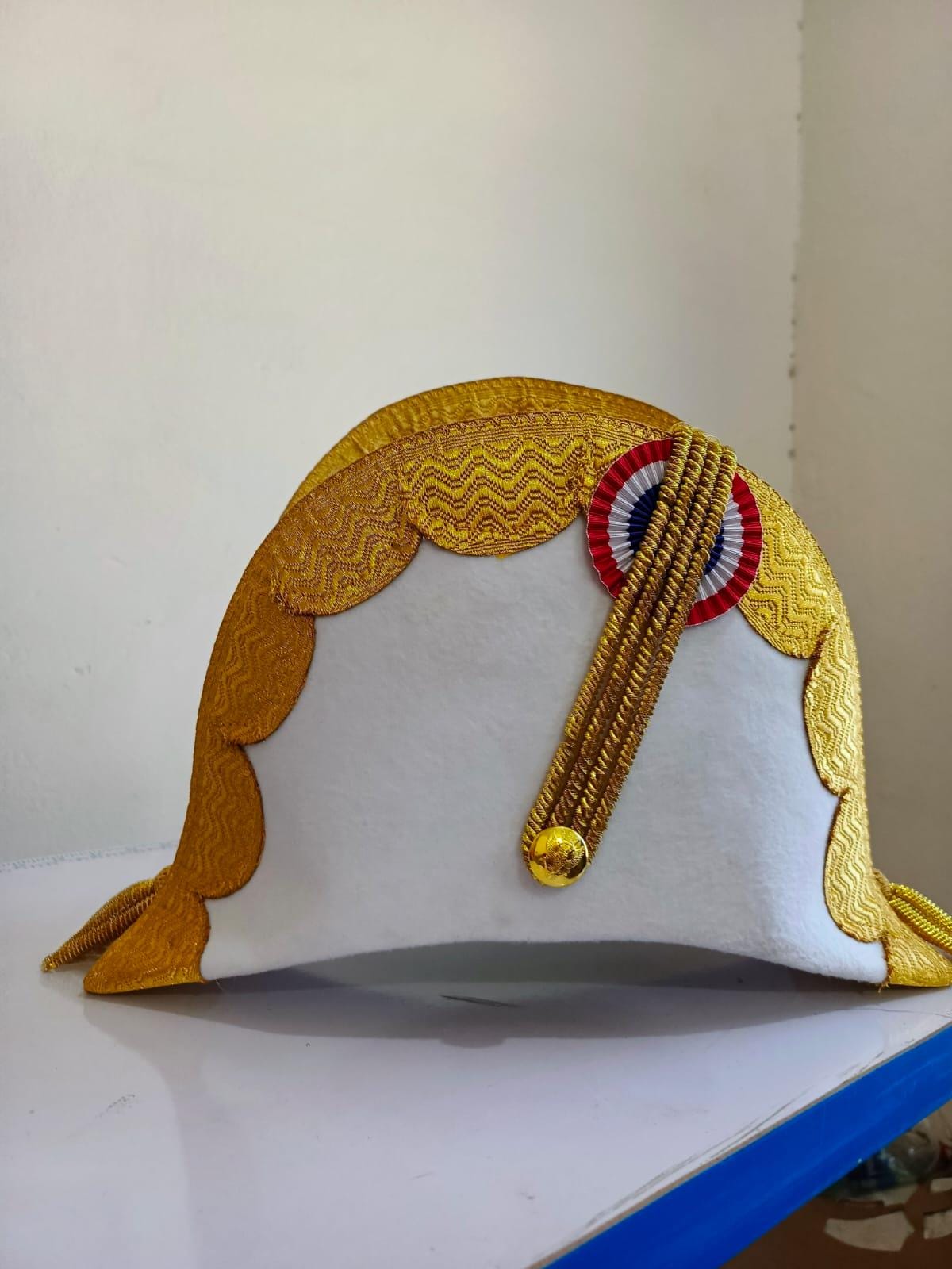 Felted Wool Bicorn Hat: Napoleonic General Officer Style