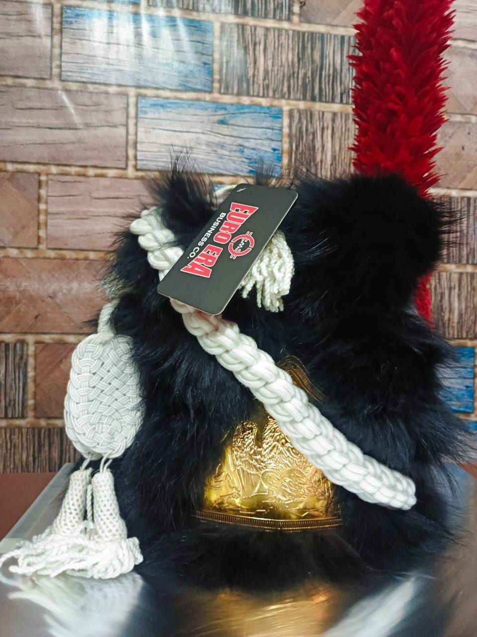 Leather Napoleonic Scots Guards Officer Hat: French Imperial Style