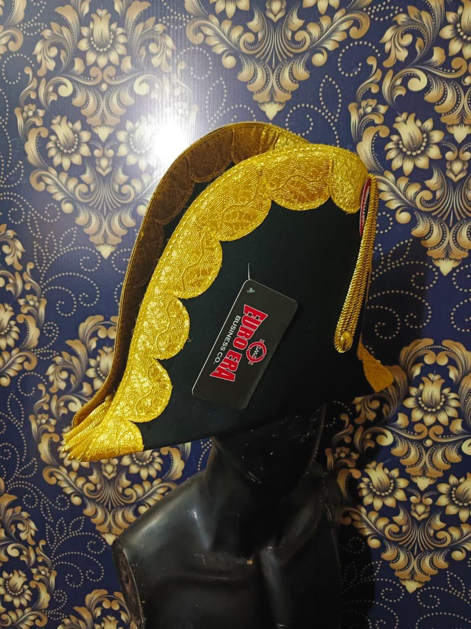 Felted Wool Napoleonic Bicorn Hat: French General Officer Style