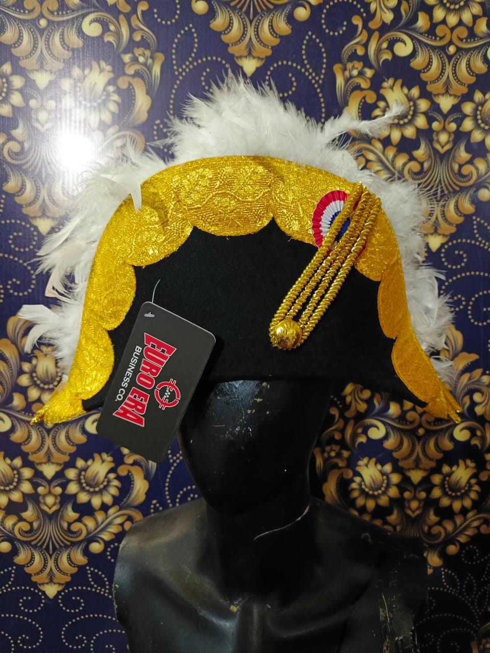 Felted Wool Napoleonic Bicorn Hat: French General, Marshall Officer