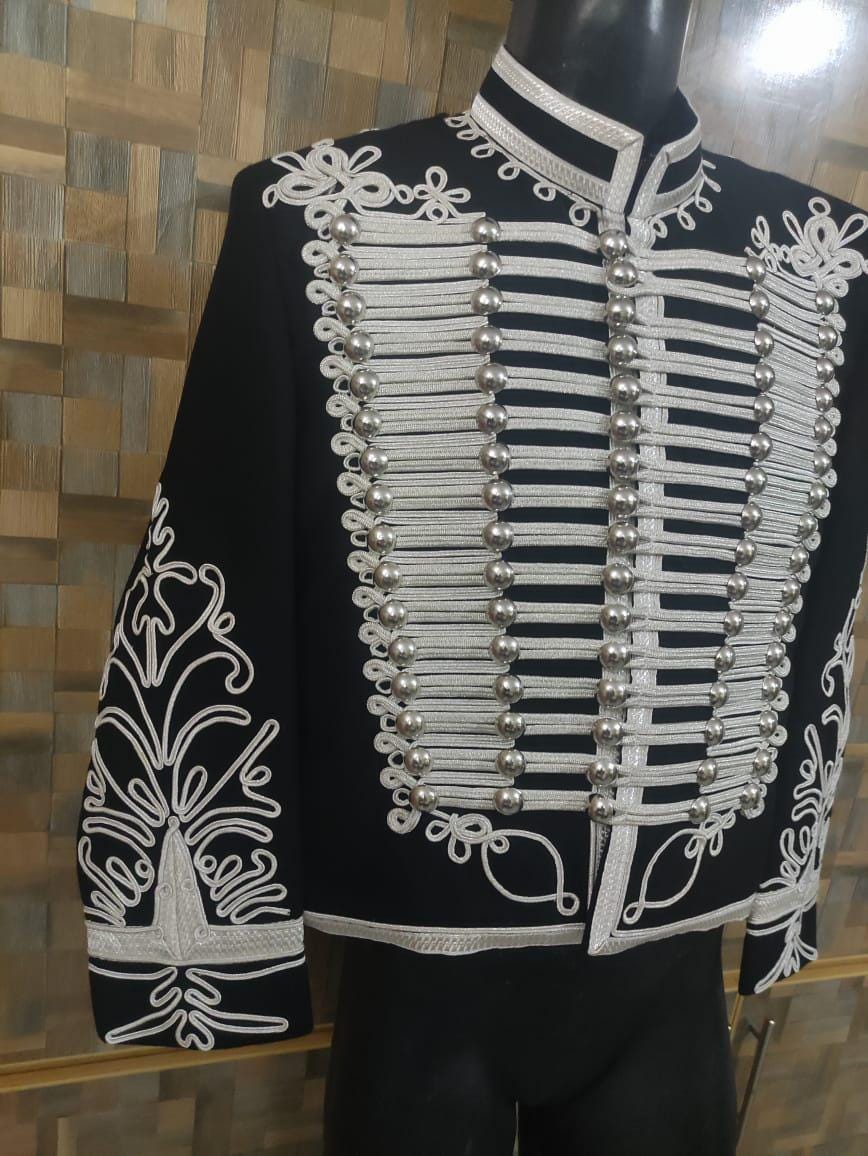 Adam Ant Hussars Wool Jacket: Napoleonic Officer Style