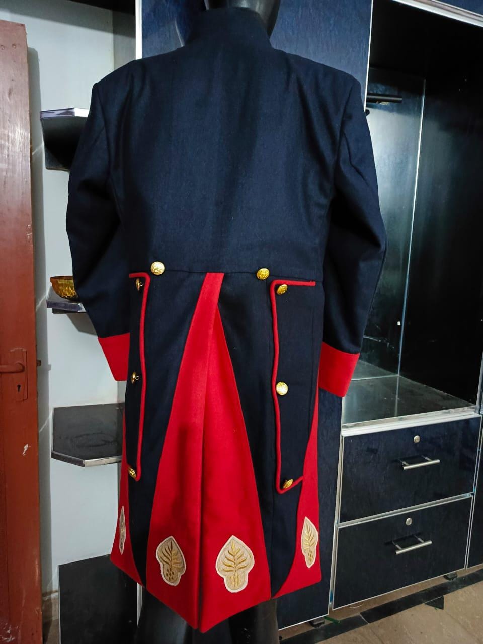 Napoleonic French Royal Guard Frock Coat & Waistcoat: Historical Costume Tailcoat