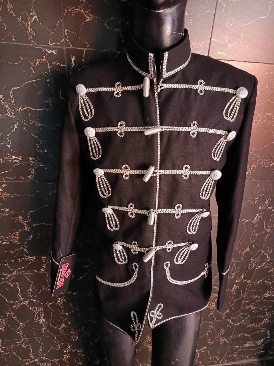 Prussian Hussars Wool Tunic: Napoleonic Era Officer Jacket