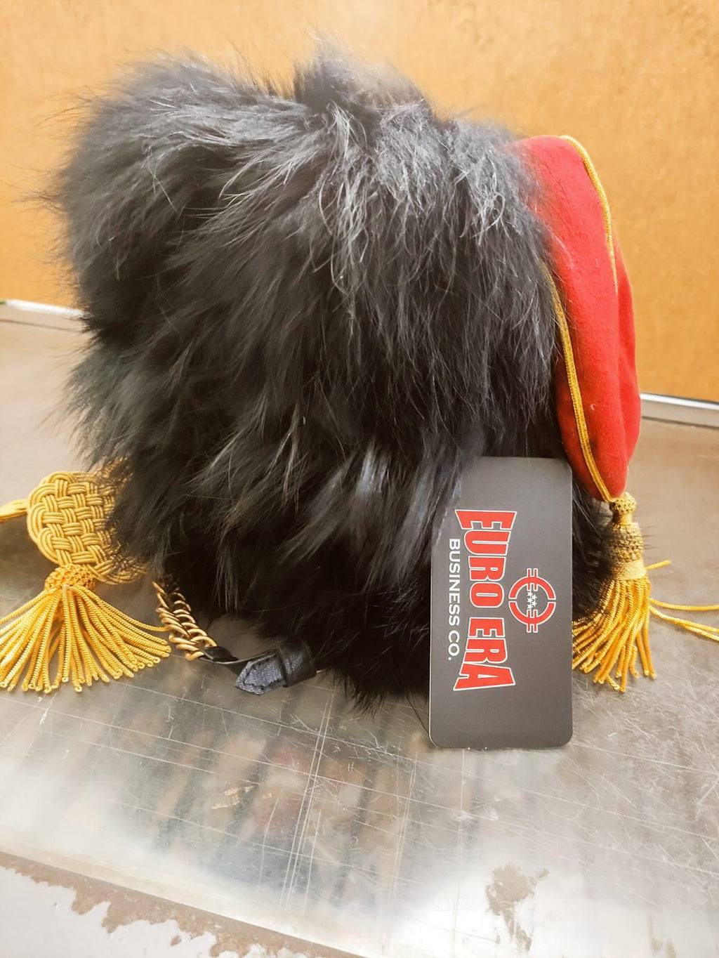 Napoleonic Hussar Guard Busby Cap: Leather Colback, Horse Hunter